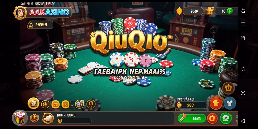 Tampilan dinamis permainan QiuQiu di AAKASINO.