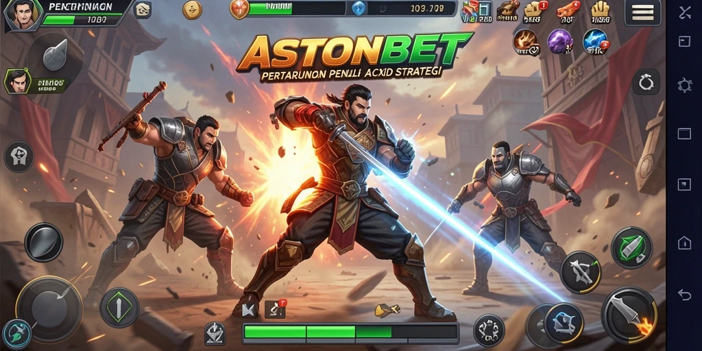 Gameplay menegangkan dalam pertempuran karakter di ASTONBET.