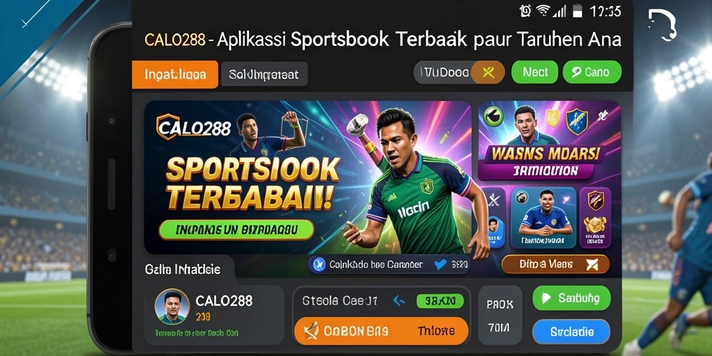 Tampilan gameplay utama CALO288 yang menampilkan taruhan olahraga.