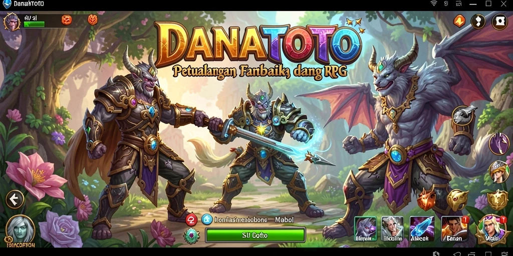 Tampilan gameplay RPG yang seru dan menegangkan di DANATOTO.