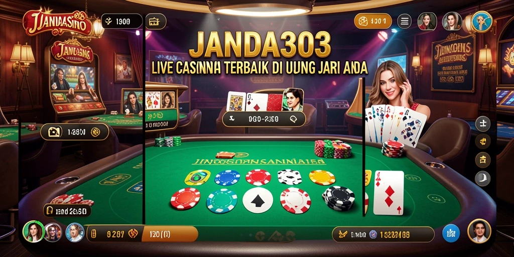 Gameplay Live Casino yang interaktif dan menarik di JANDA303.