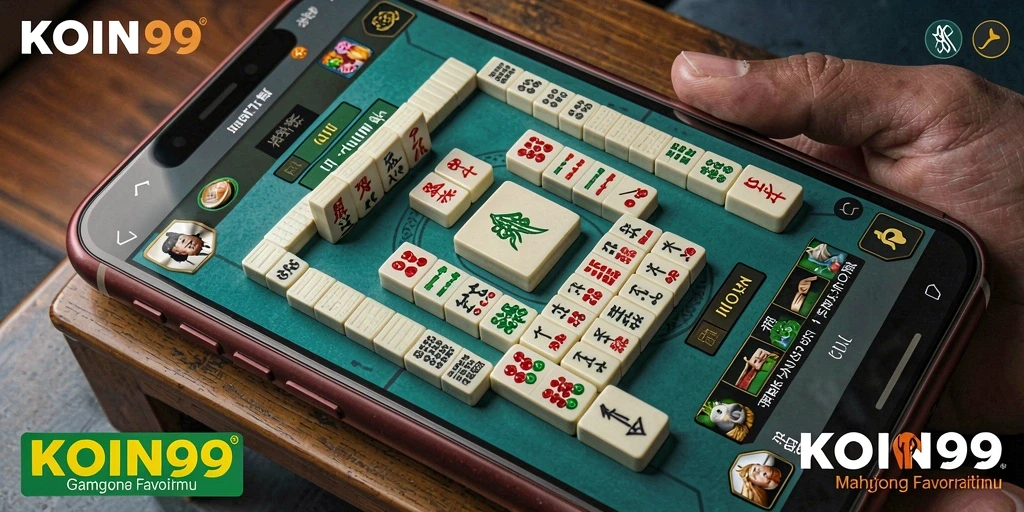 Gambar gameplay menyenangkan dari KOIN99 Mahjong.