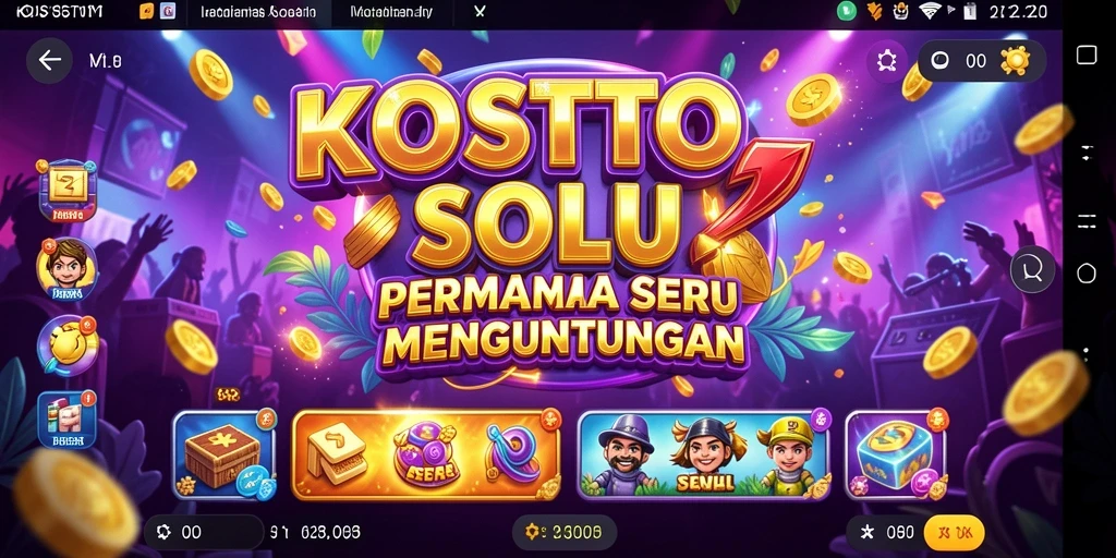 Tampilan gameplay Slot KOSTOTO yang dinamis dan mengasyikkan.