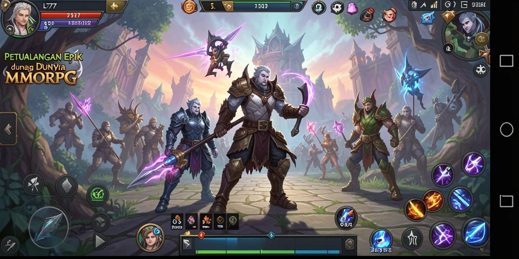 Screenshot gameplay L777 menunjukkan petualangan seru dalam MMORPG.
