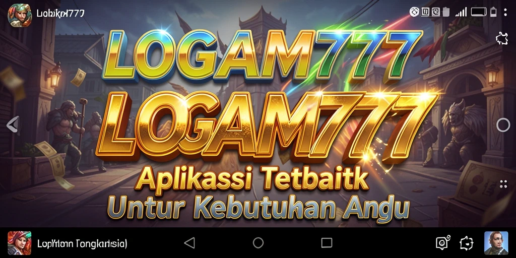Tampilan utama LOGAM777 dengan fitur Utility yang praktis.