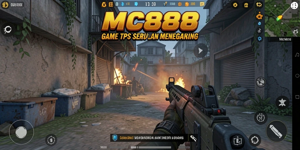 Tampilan gameplay seru di MC888 dengan aksi tembak-menembak.
