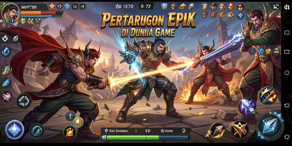 Tampilan seru pertarungan di MVP789 dengan karakter unik dan efek visual.