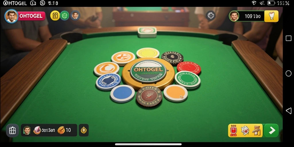 Screenshot gameplay OHTOGEL dengan suasana Gaple yang seru.
