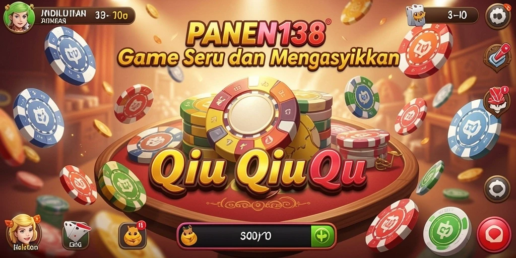 Tampilan menarik dari gameplay QiuQiu di PANEN138.