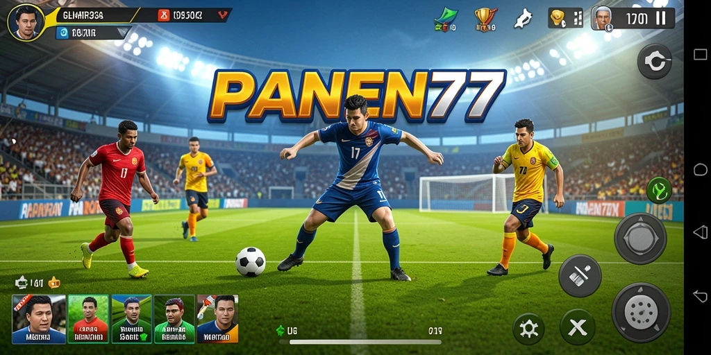 Tampilan gameplay menarik dalam PANEN77 yang menunjukkan aksi olahraga yang seru.