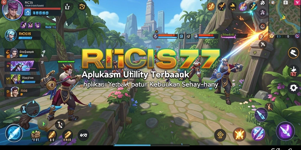 Tampilan utama RICIS77 menunjukkan berbagai alat dan fitur bermanfaat.