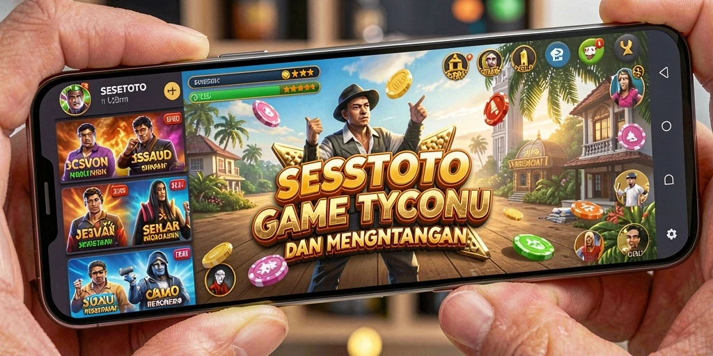 Tangkapan layar utama SESETOTO menampilkan aksi menarik dalam gameplay Tycoon.