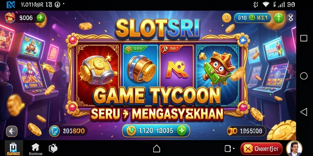 Screenshot gameplay SLOTSRI menunjukkan serunya bermain sebagai tycoon.