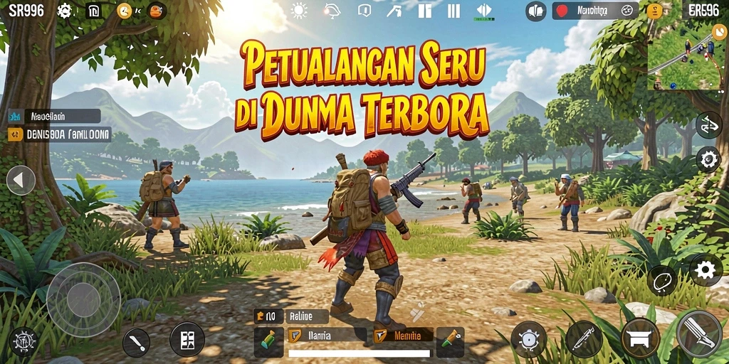 Screenshot saat bermain di dunia terbuka SR996 yang menakjubkan.