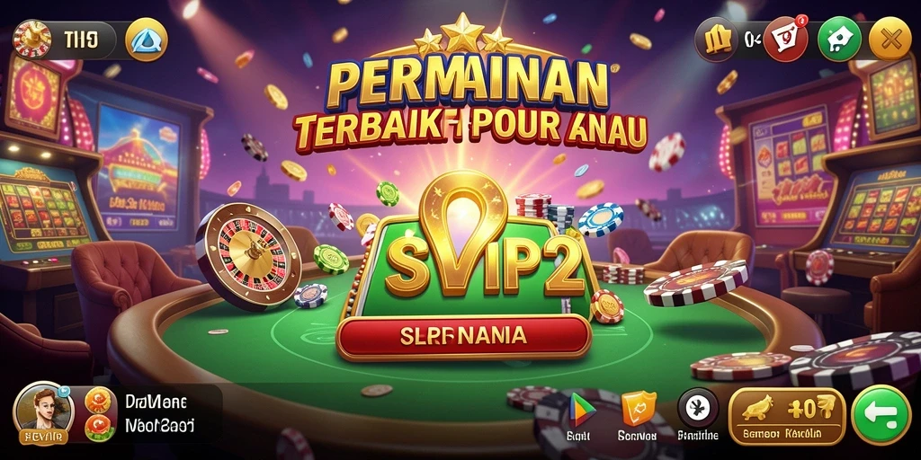 Screenshot gameplay SVIP2 menampilkan suasana kasino yang nyata.