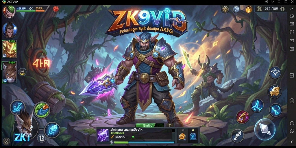 Tampilan gameplay menawan dari <strong>ZK9VIP</strong> di dunia ARPG yang luas.